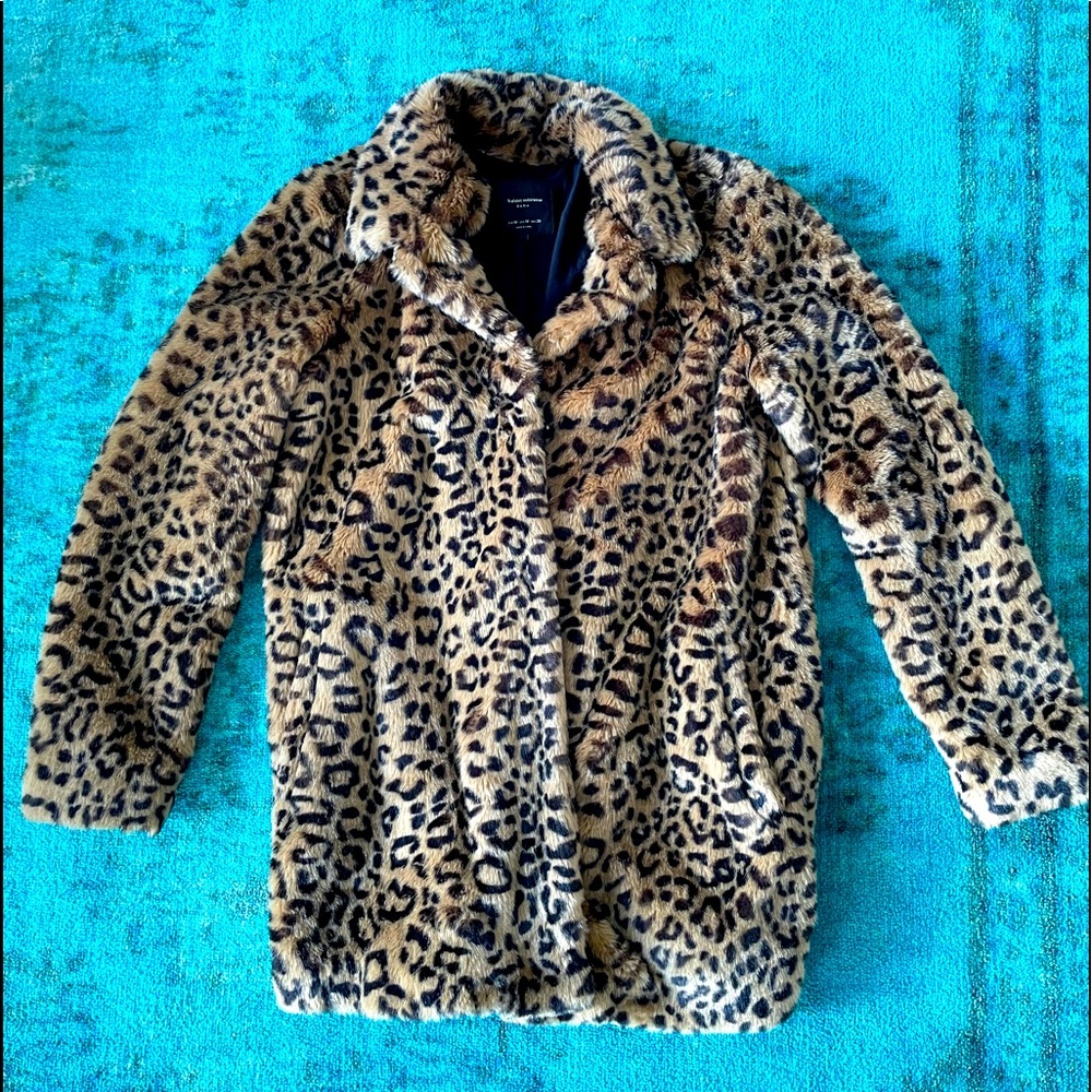 Faux Fur Leopard Jacket